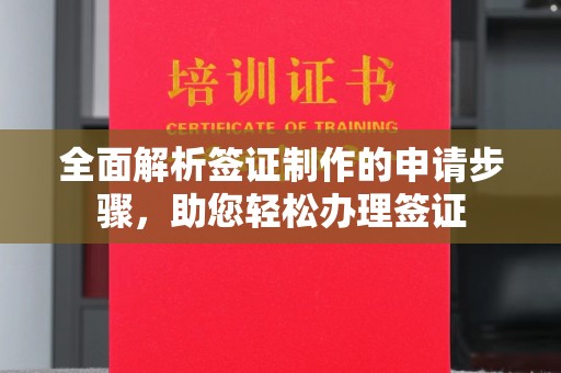 下营全面解析签证制作的申请步骤，助您轻松办理签证