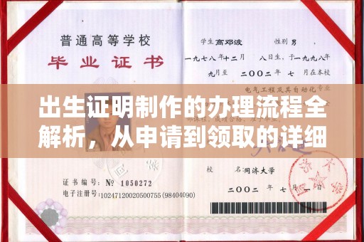 下营出生证明制作的办理流程全解析，从申请到领取的详细指南