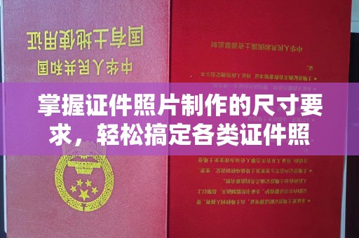下营掌握证件照片制作的尺寸要求，轻松搞定各类证件照