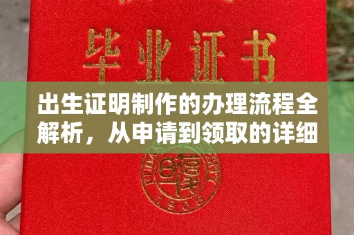 下营出生证明制作的办理流程全解析，从申请到领取的详细指南